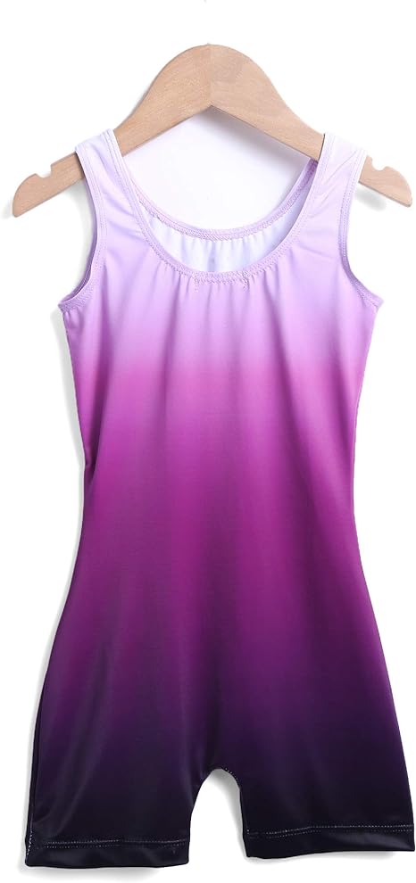 Pre-Owned Biketard Arshiner Large Child Purple Gymnastics