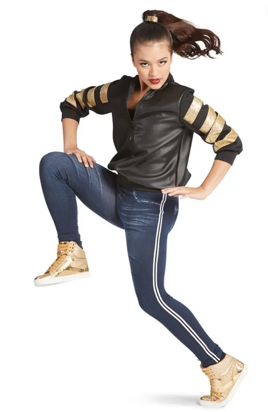 Pre-Owned Costume Jacket Weissman  11819 Medium Adult Gold  Jazz Hip Hop