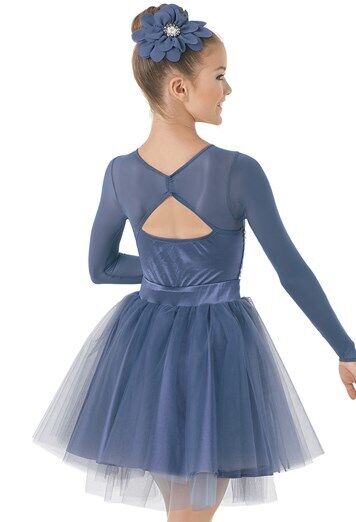 Pre-Owned Costume Weissman  9850 Intermediate Child Blue Dress Ballet Sequin