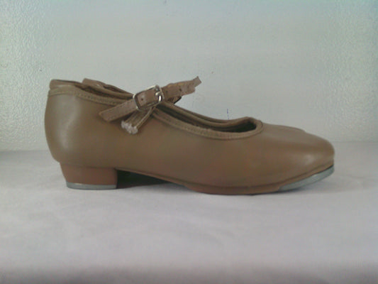 Pre-Owned Tap Shoes Dancing Fair Kids 12M Mary Jane Leather Buckle Student