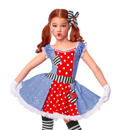 Pre-Owned Costume XL Child Blue Curtain Call E1348 Jazz Tap Acro Musical Theater Stripes Dress Sparkle