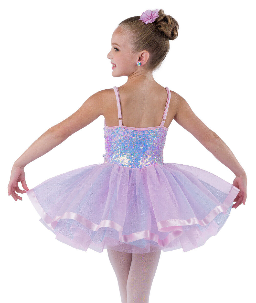 Pre-Owned Costume AWCT V2514Y Large Child Yellow Tutu Ballet Dress Up Sequin