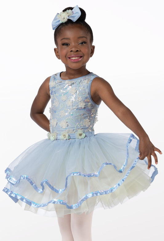Pre-Owned Costume Weissman  14223 Small Child Blue  Ballet Sequin