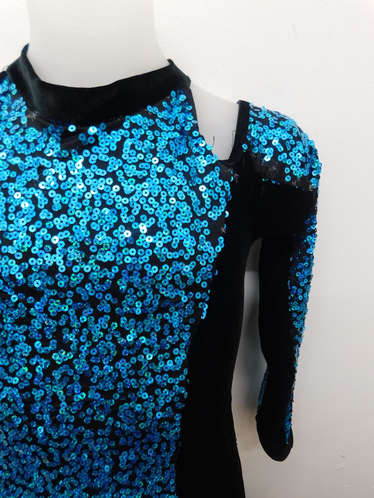 Pre-Owned Costume Costume Gallery  18657 Large Child Turquoise  Jazz