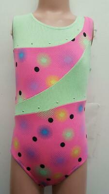 Pre-Owned Leotard Freestyle   Large Child Hot Pink  Gymnastics