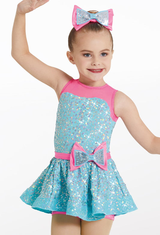 Pre-Owned Costume Weissman  12007 Small Child Turquoise  Jazz