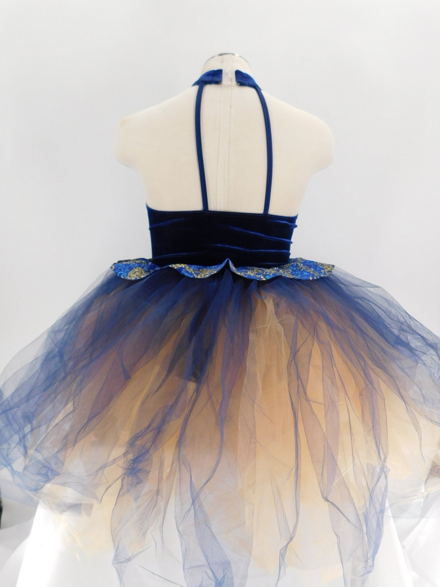 Pre-Owned Costume Cicci Large Child Royal Blue-Gold Ballet