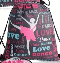 Dance Bag Drawstring Back pack