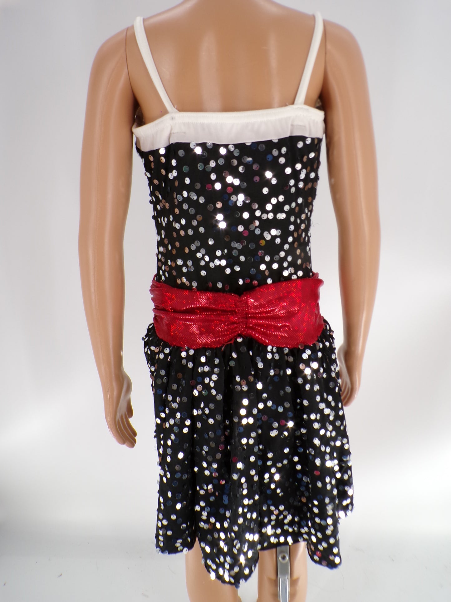 Pre-Owned Costume Costume Gallery  14340 Medium Child Red  Jazz Sequins