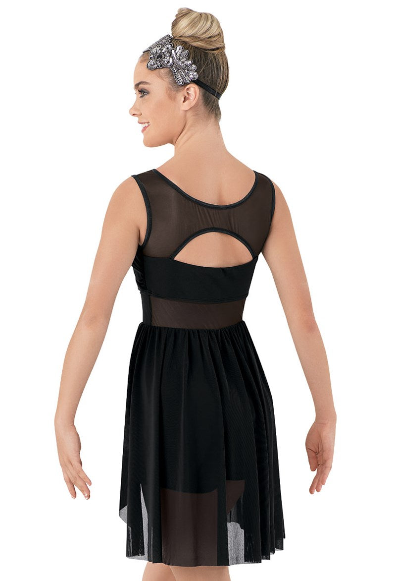 Pre-Owned Costume Balera D8423 Medium Child Black Dress Lyrical