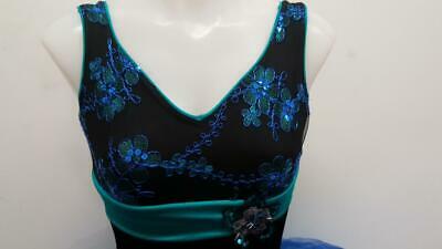 Pre-Owned Costume Curtain Call Small Adult Blue Tutu Ballet Sequin