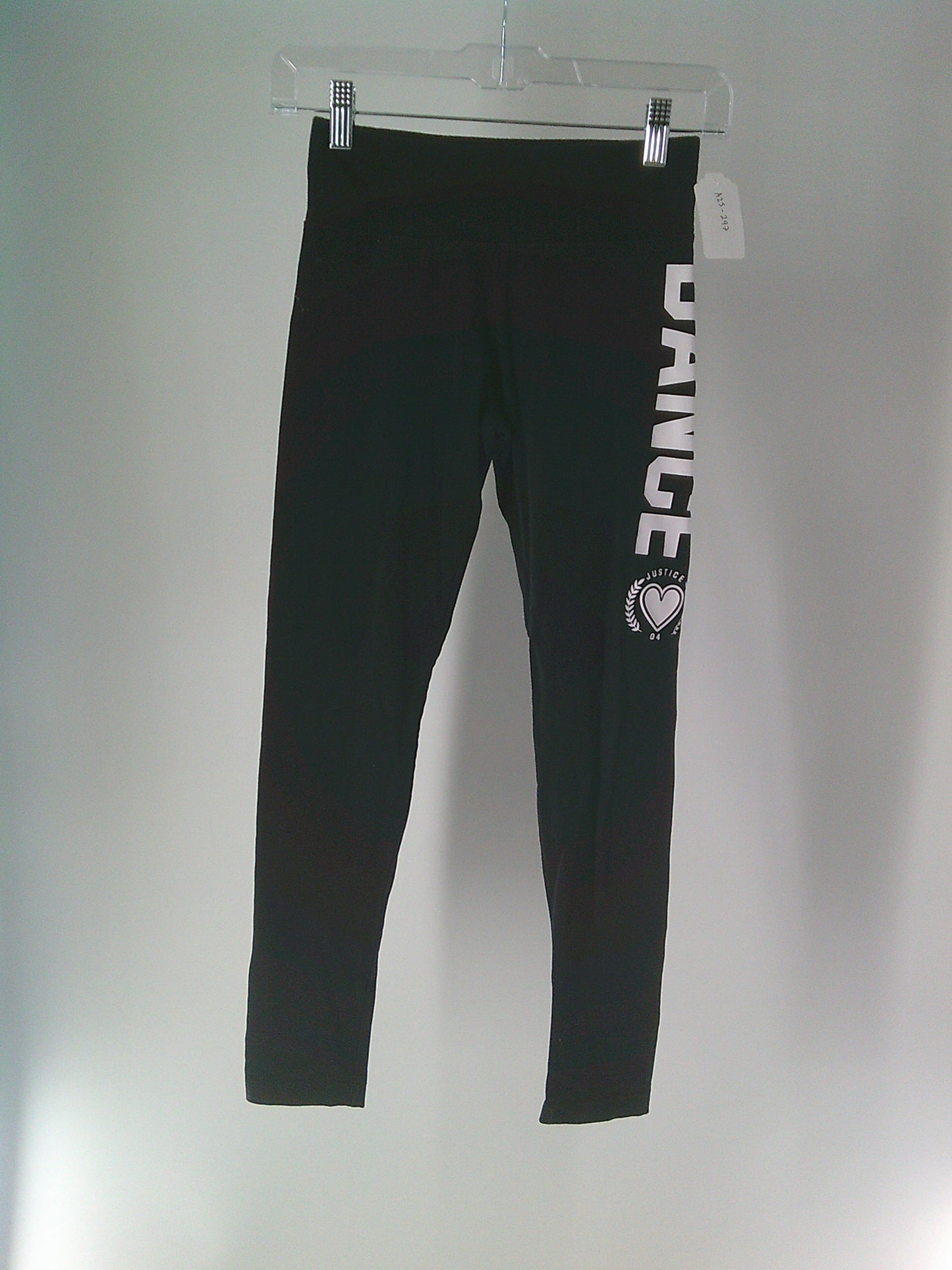 Pre-Owned Leggings Justice Large Child Black Jazz Tap Hip Hop
