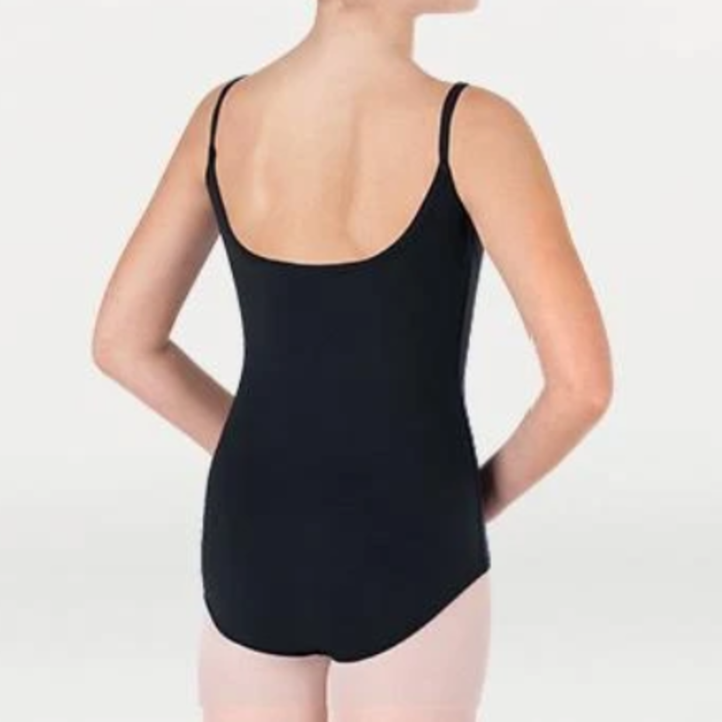 Pre-Owned Leotard Body Wrappers BWC324 Black Large Adult Cotton Ballet