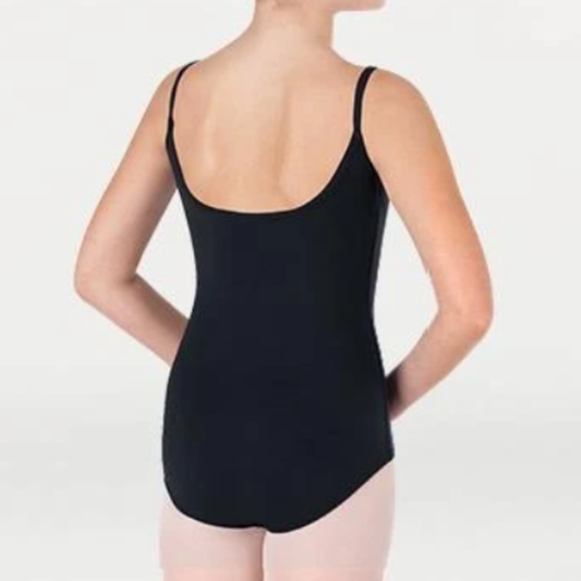 Pre-Owned Leotard Body Wrappers BWC324 Black Large Adult Cotton Ballet