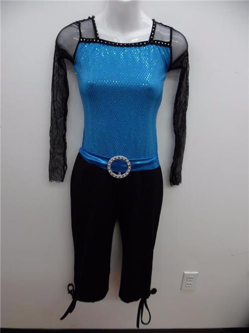 Pre-Owned Costume Weissman  4599 Medium Adult Turquoise  Jazz