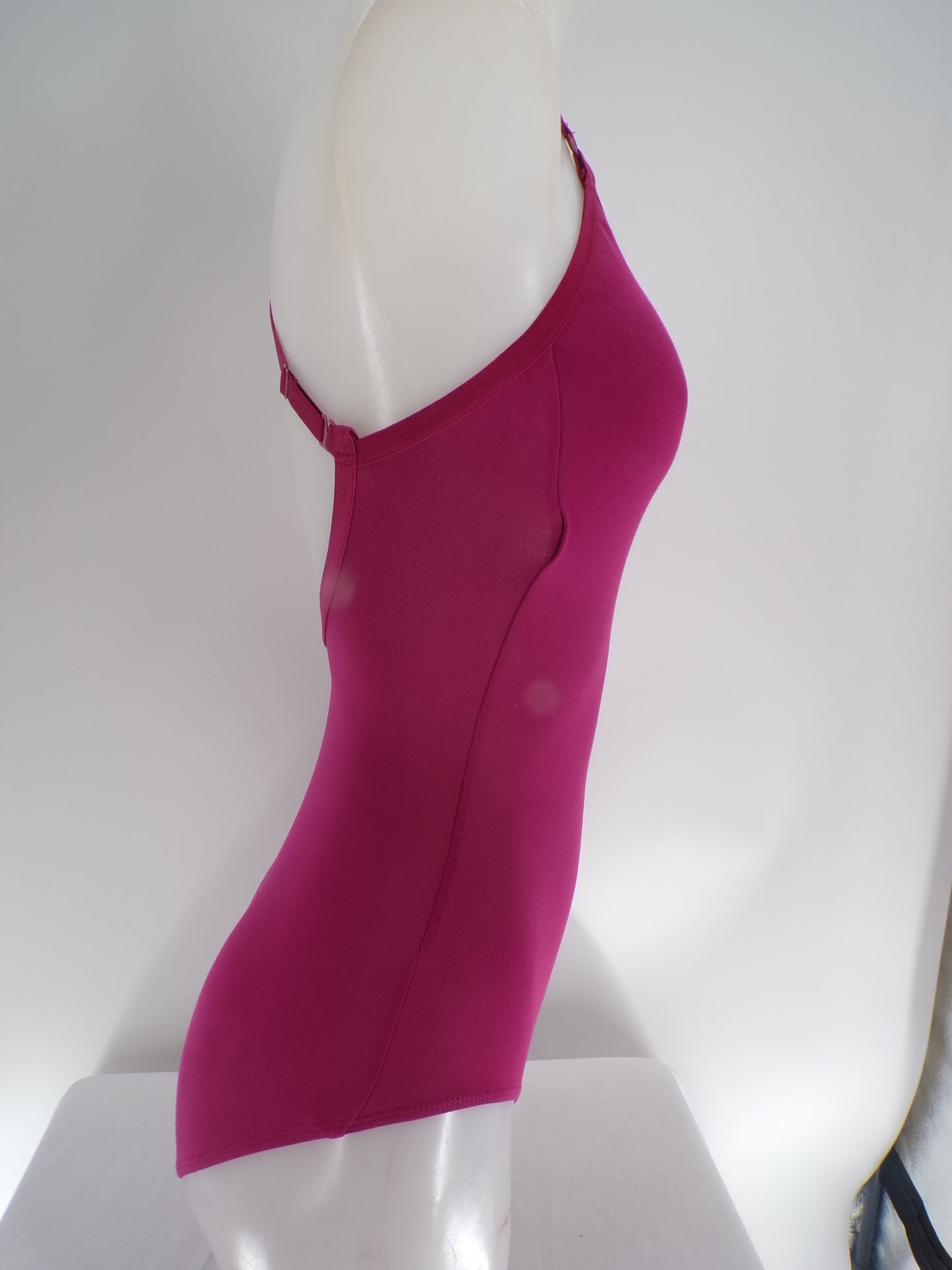 Pre-Owned Leotard Capezio   Small Adult Cranberry  Ballet Contemporary