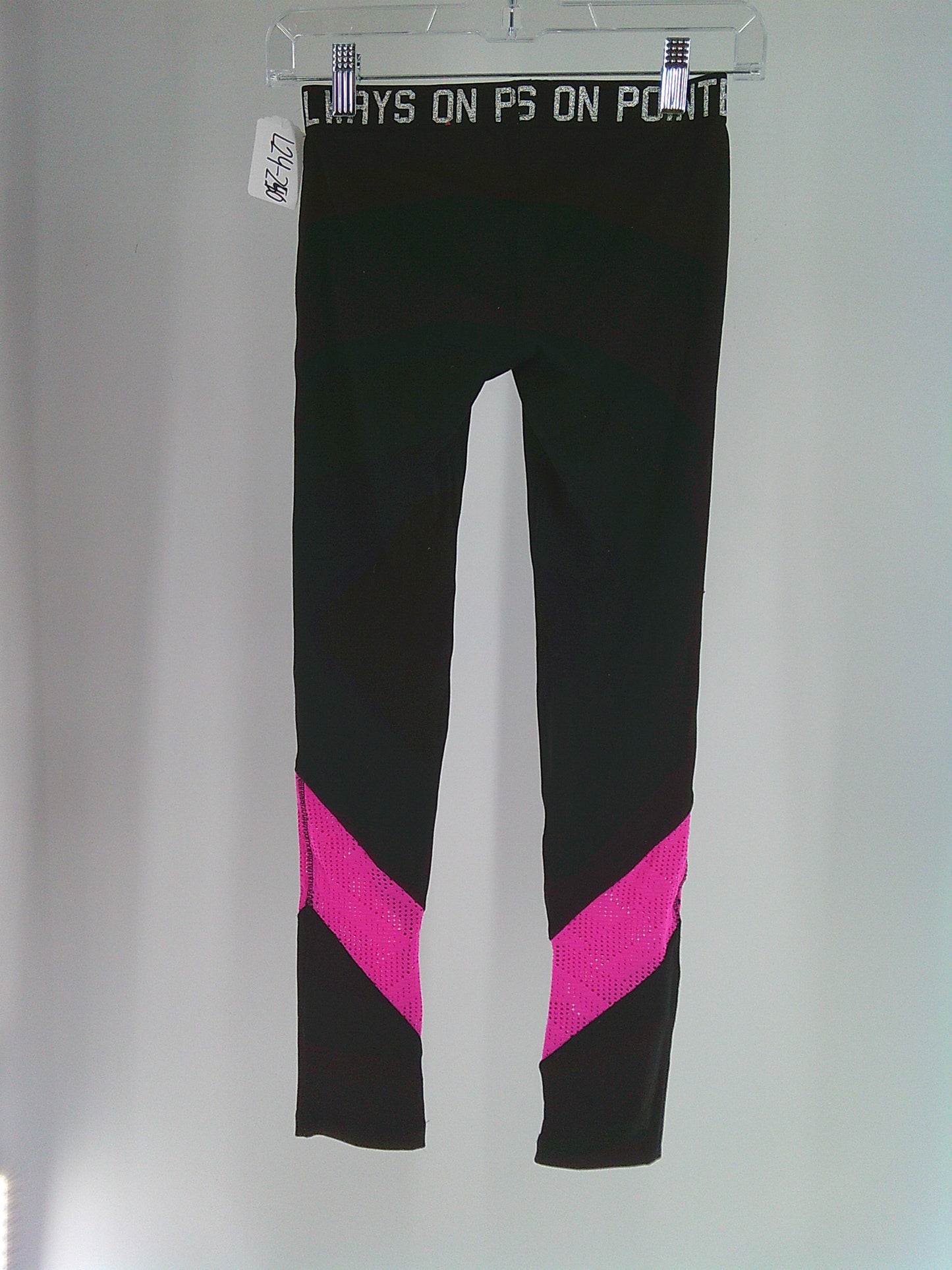 Pre-Owned Leggings SO   Medium Child Black Pink  Ballet Pointe