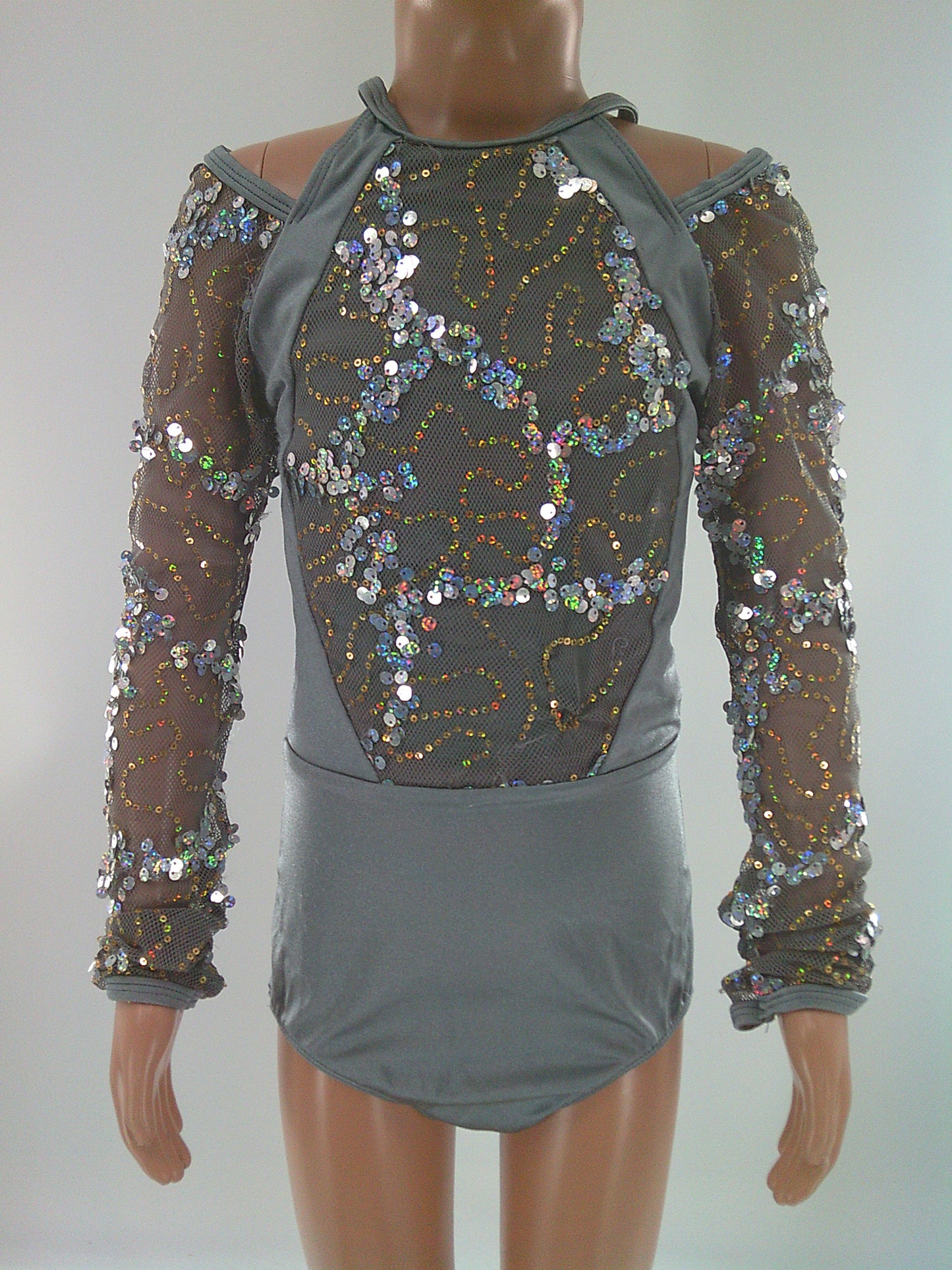 Pre-Owned Costume Revolution  RC22843 Medium Child Silver  Jazz Sequins