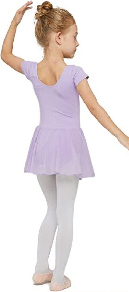 Pre-Owned Leotard Dress Arshiner   Large Child Lavender  Ballet Tap Jazz