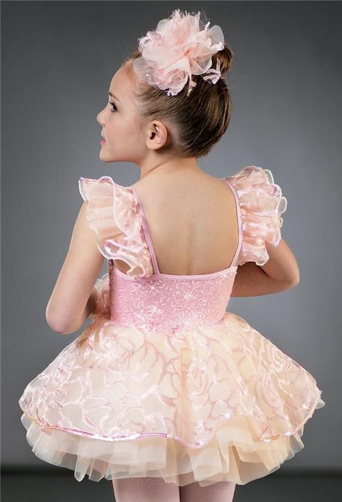 Pre-Owned Costume Weissman  8535 XS Child Pink Dress Ballet Sequin
