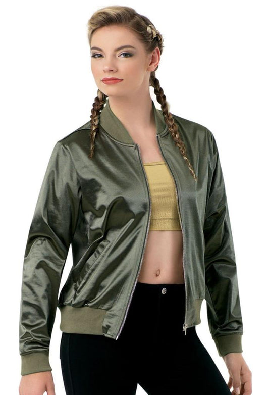 Pre-Owned Jacket Balera  AH9885 Small Child Army Green  Hip Hop Tap