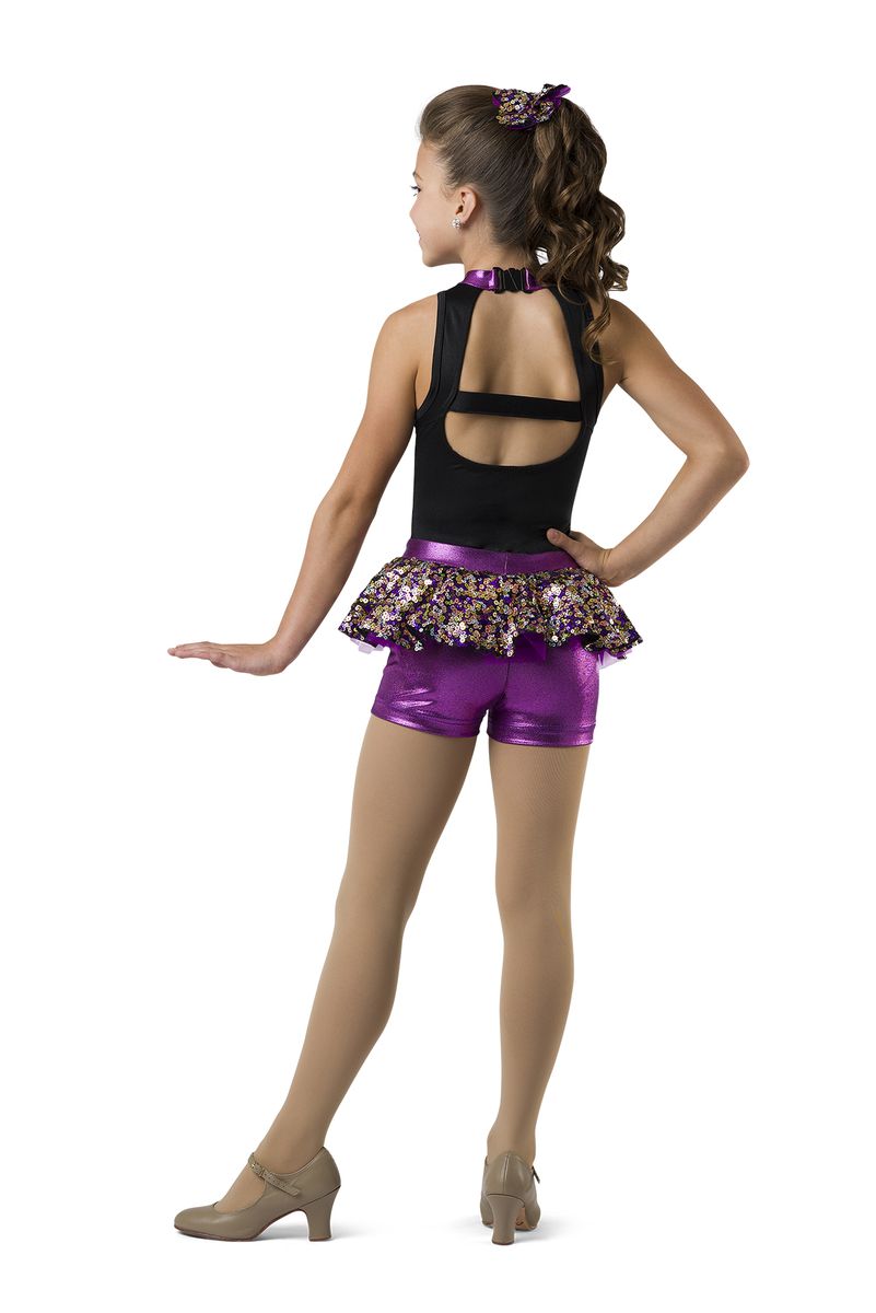 Pre-Owned Costume Medium Adult Turquoise Costume Gallery 18644 Jazz Tap Clogging Musical Theater Sequin 2pc Halter
