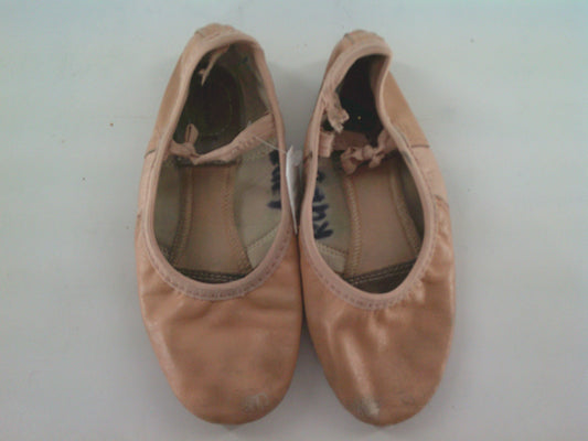 Pre-Owned Ballet Shoes Revolution Kids 3M Pull On Leather Single Strap Full Sole