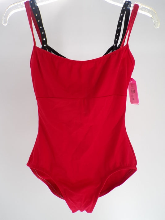 Pre-Owned Leotard Motionwear  2854 Small Adult Red  Ballet Jazz