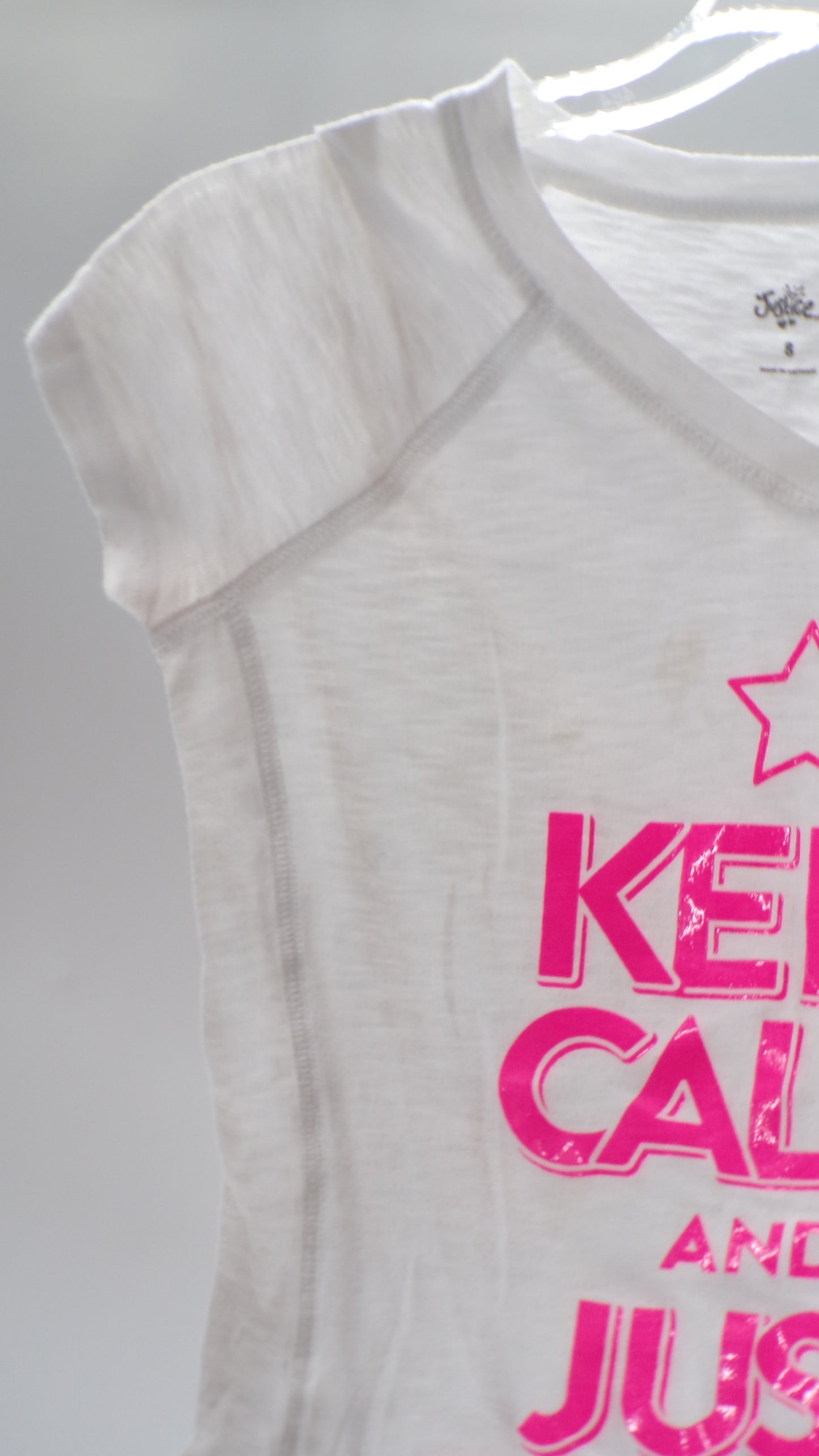 Pre-Owned T-Shirt Justice Medium Child Pink Jazz