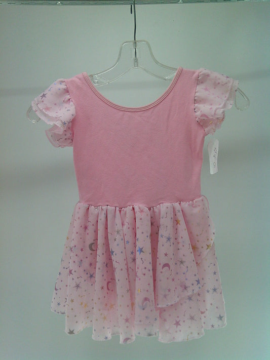 Pre-Owned Leotard Dress No Tag   Large Child Pink  Ballet Tap