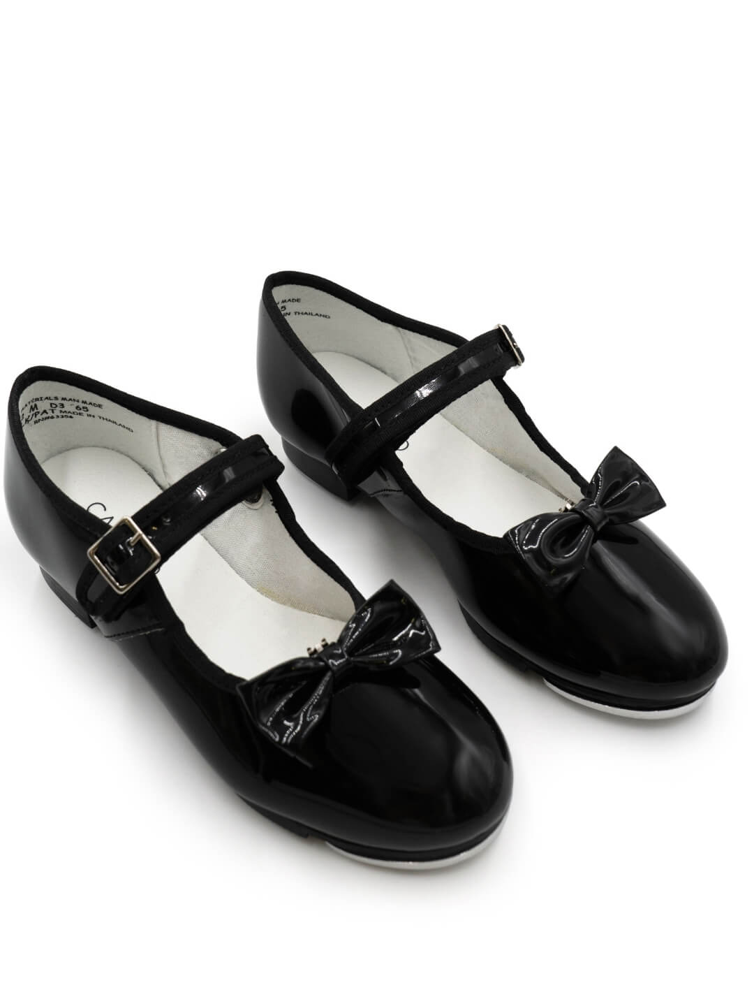 New Open Box Tap Shoes Capezio 3800 12W Black Mary Jane Leather Easy Strap Student