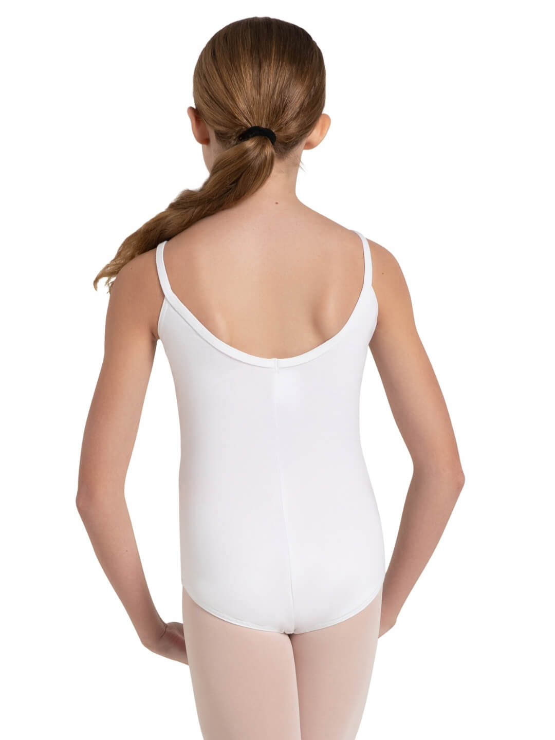 Pre-Owned Leotard Capezio CC101C Medium Child Black Ballet Camisole Princess seams