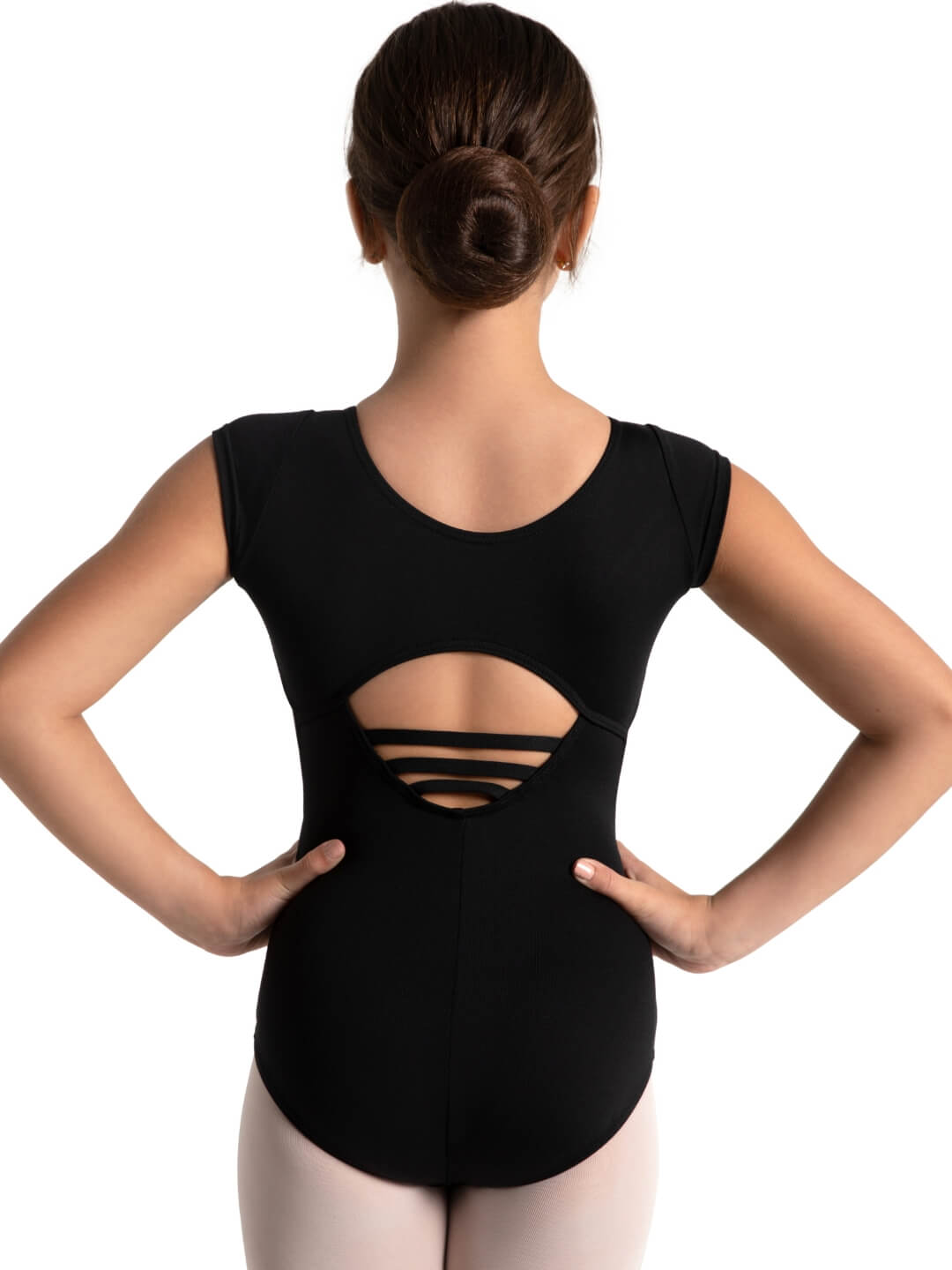 NEW Leotard Small Adult Lt Pink Capezio SE1024W Cap Sleeve Keyhole back with Straps Ballet Pointe