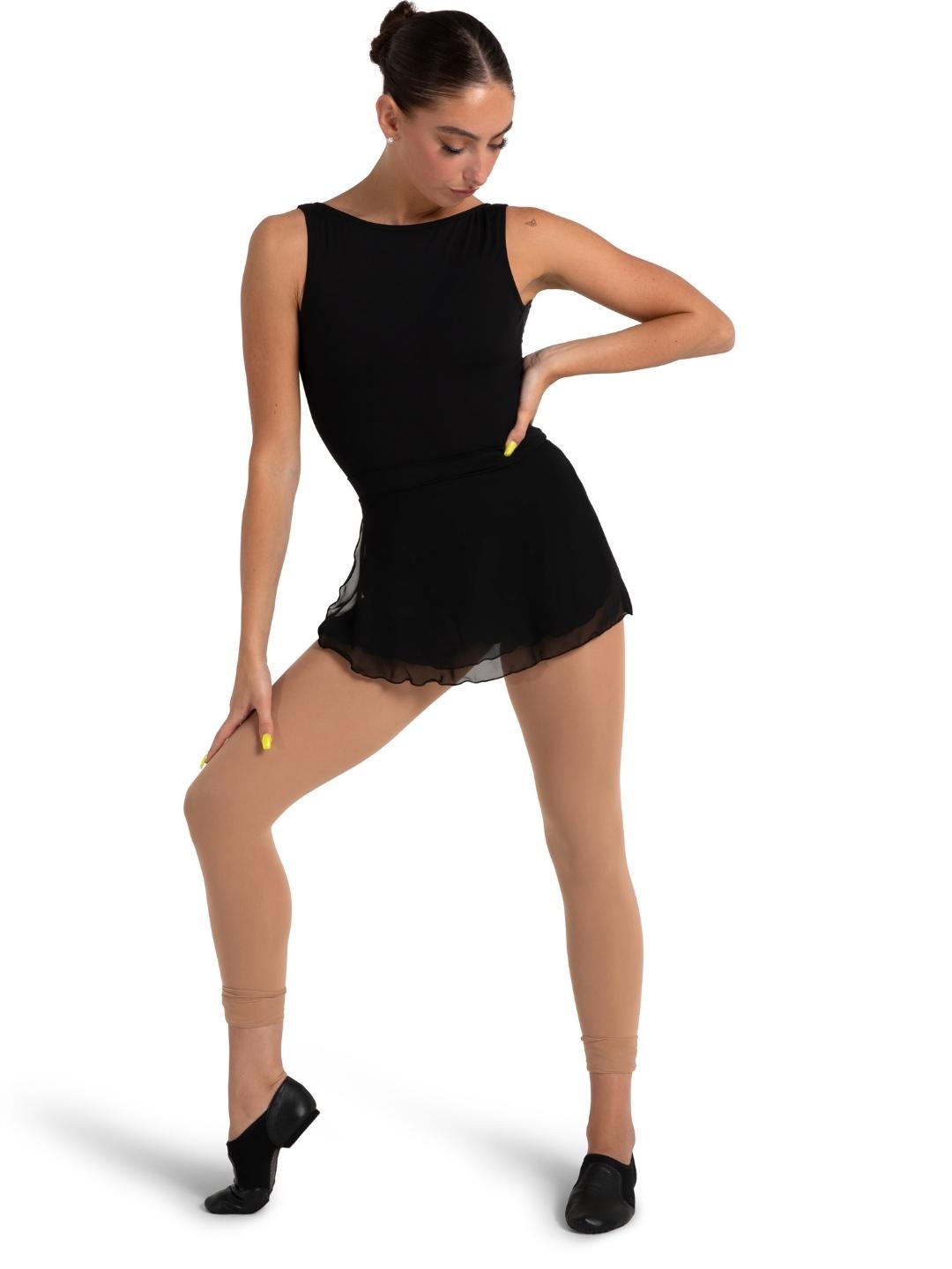 Pre-Owned Skirt Mirella Large Adult Black Pull On Ballet Pointe