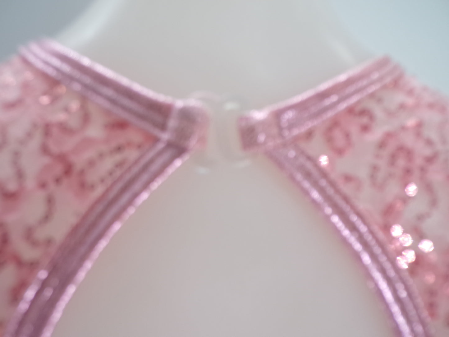 Pre-Owned Costume Curtain Call E1689 Large Adult Pink Lyrical Contemporary Sequin