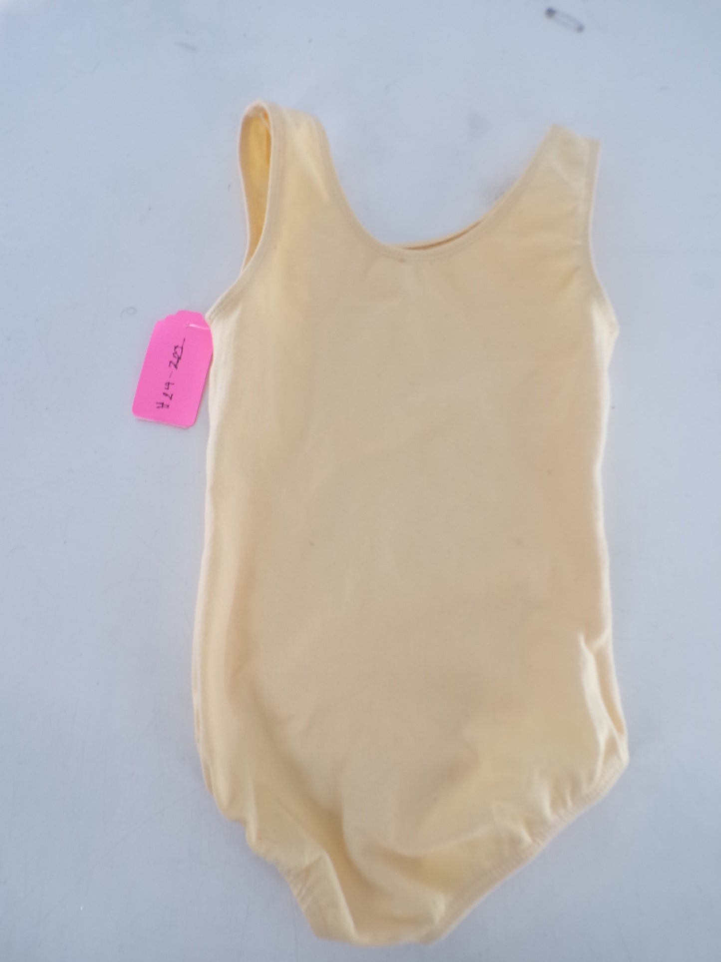 Pre-Owned Leotard Motionwear  5173 Intermediate Child Yellow  Ballet Tap Jazz