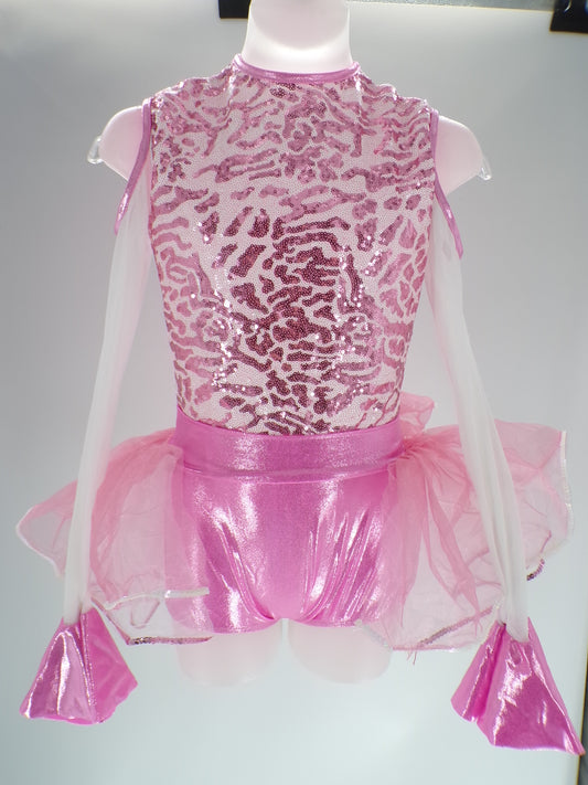 Pre-Owned Costume Dansco   Large Child Pink  Jazz