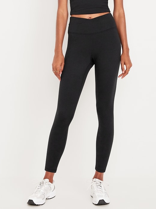 Pre-Owned Leggings Old Navy XS Adult Black Extra High Waist Jazz Lycra