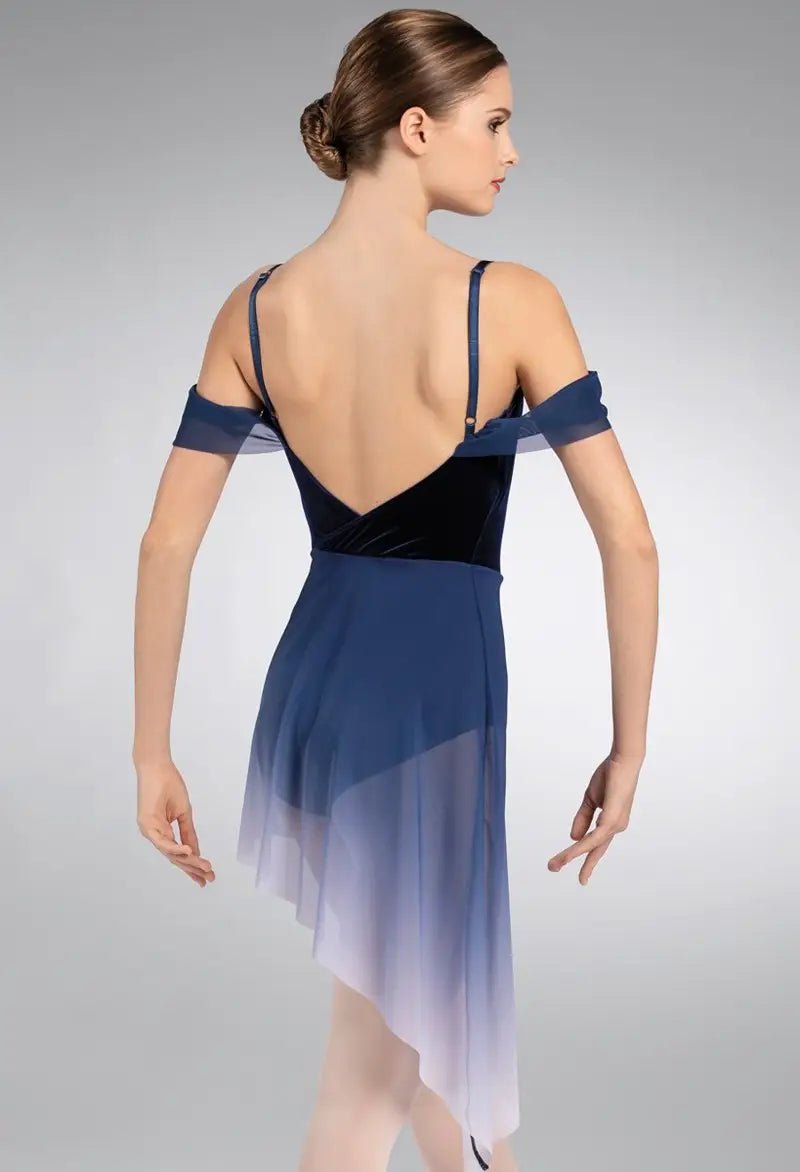 Pre-Owned Costume Small Adult Pink Balera D11769 Lyrical Contemporary Ballet Ombre Flowy Dress