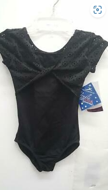 Pre-Owned Leotard Motionwear  2047 Intermediate Child Black  Ballet Tap