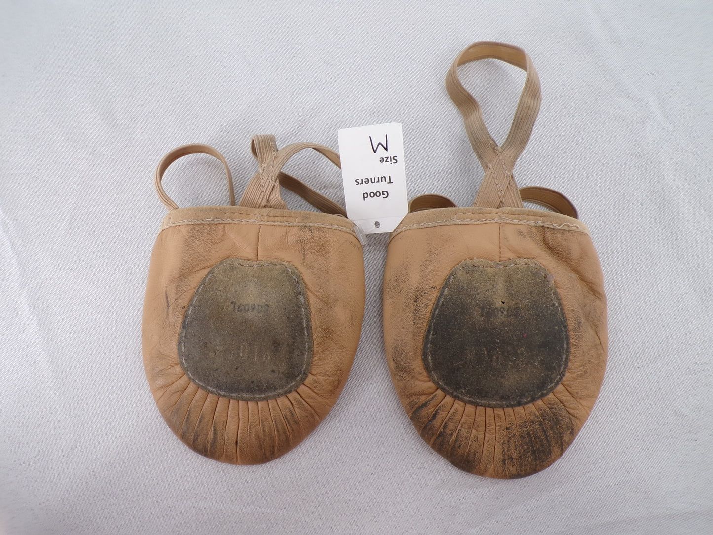 Pre-Owned Contemporary Shoes Bloch Adult Medium Turner Leather Elastic Suede