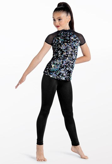 Pre-Owned Costume Weissman  SQ13204 Medium Child Silver Black  Jazz