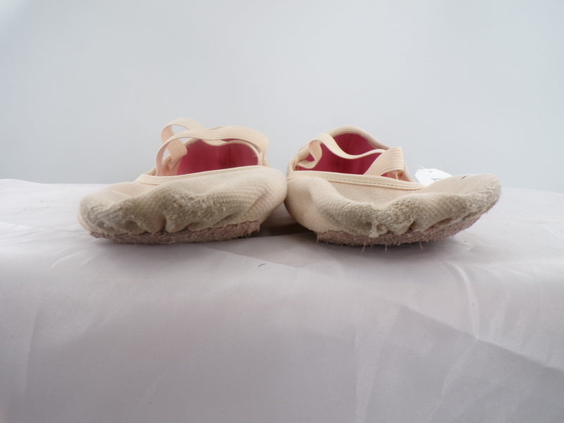 Pre-Owned Ballet Shoes Generic Adult 7M No Tie Leather Cross Straps Split Sole
