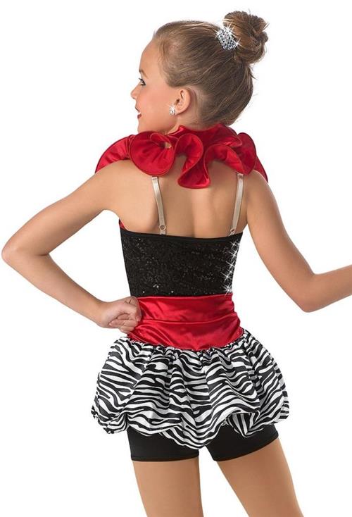 Pre-Owned Costume Weissman  6835 Large Child Red Dress Jazz Sequin