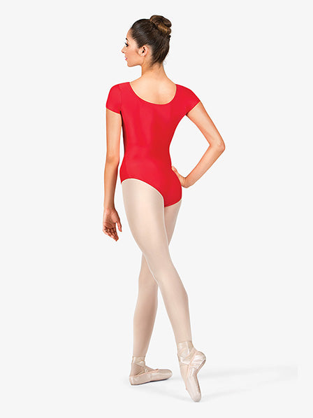 Pre-Owned Leotard Theatricals TH5102 Short Sleeve Medium Child Black Lycra