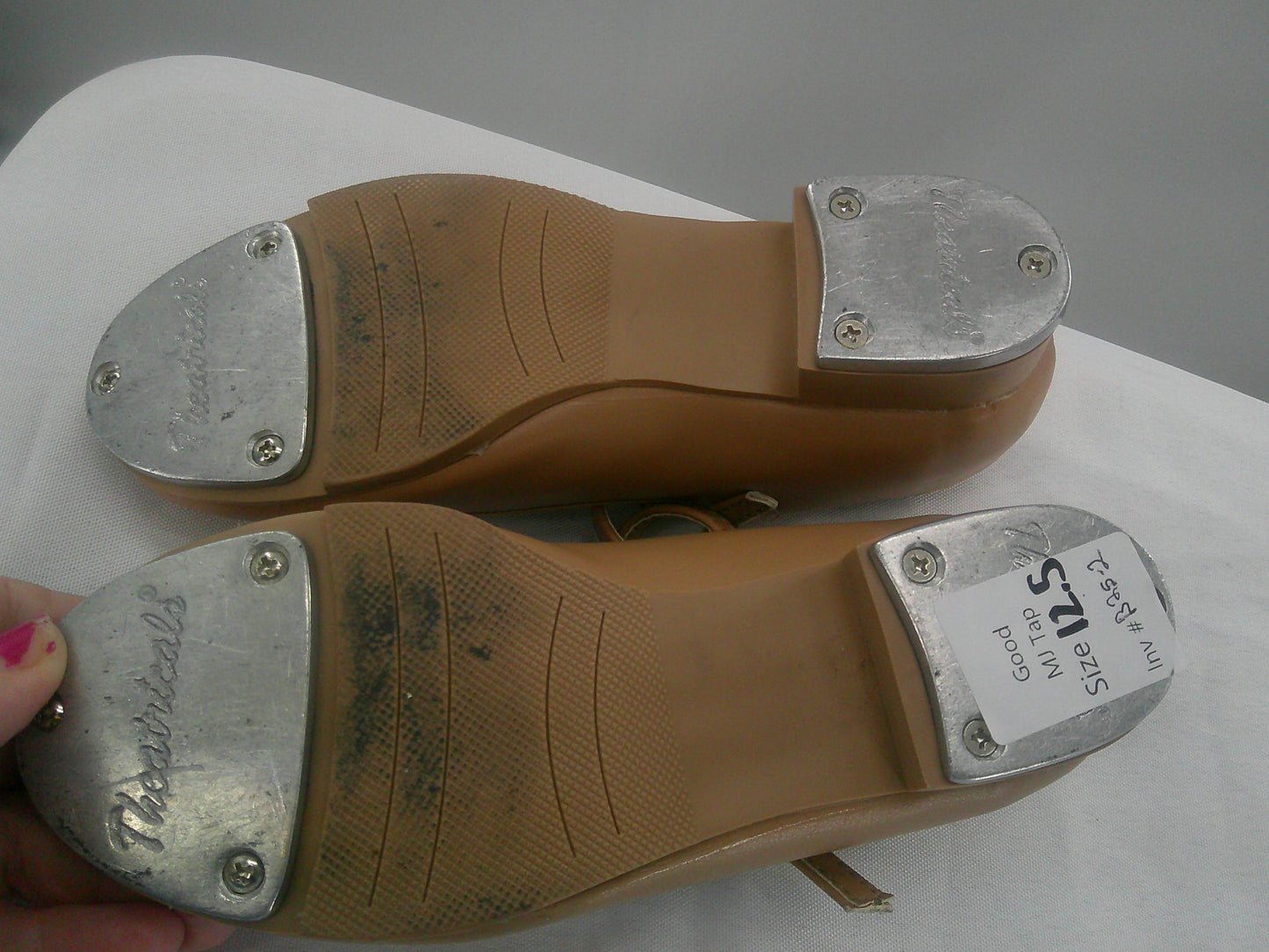 Pre-Owned Tap Shoes Theatricals Kids 12.5M Mary Jane Man Made Buckle Student