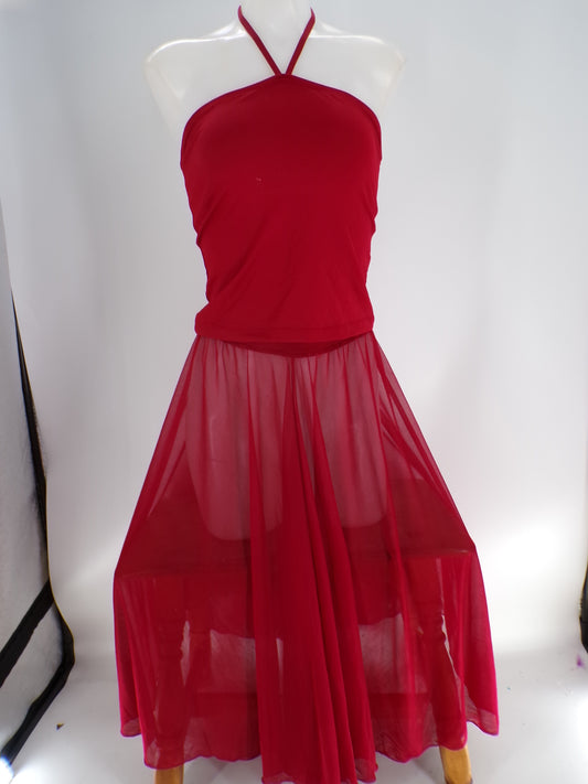 Pre-Owned Costume Ferreira   Medium Adult Burgundy  Contemporary