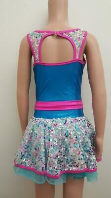 Pre-Owned Costume Curtain Call E1389 Medium Child Colorful Jazz Ballet