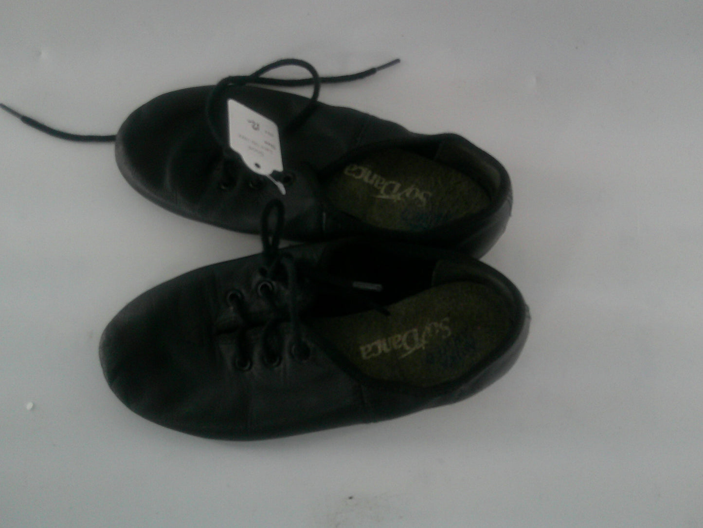 Pre-Owned Jazz Shoes So Danca Kids 12M Lace Up Leather Slip On