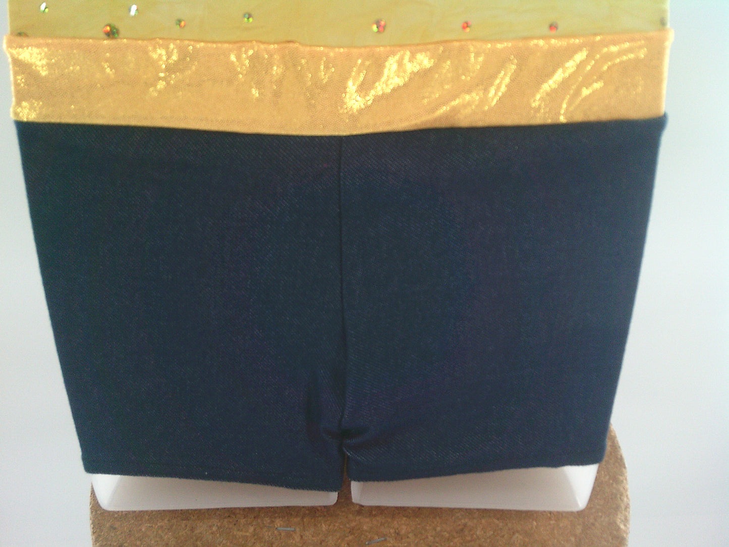 Pre-Owned Costume AWCT   XL Child Yellow Romper Jazz Tap Sequins